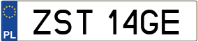 Trailer License Plate